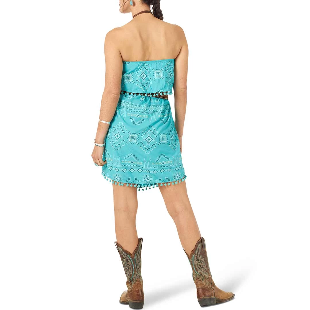 Wrangler Women's Pom Fringe Strapless Dress 3 Wrangler Women's Pom Fringe Strapless Dress - Image 3