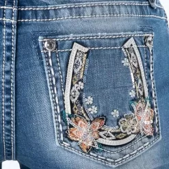 Miss Me Women's Floral Horseshoe Bootcut Jeans -Western Fashion Ladies img14744 miss me women s floral horseshoe bootcut jeans