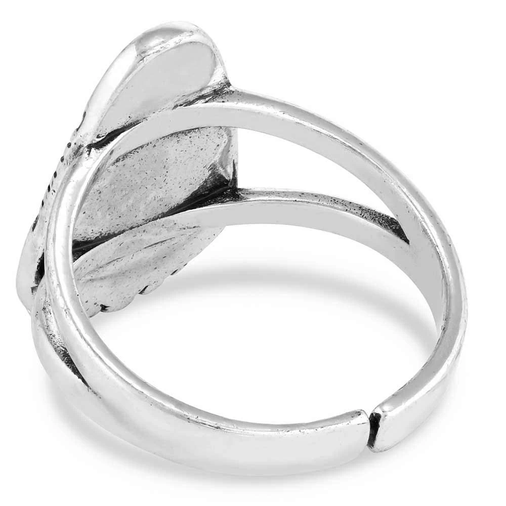 Montana Silversmiths Ways Of The West Turquoise Ring 2 Montana Silversmiths Ways Of The West Turquoise Ring - Image 2