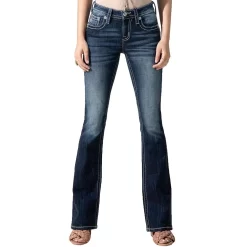 Miss Me Women's Aztec Glitz Bootcut Jeans -Western Fashion Ladies img15044 miss me women s aztec glitz bootcut jeans