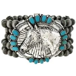 Wyo-Horse Women's Buckle Bunny Horse Bracelet