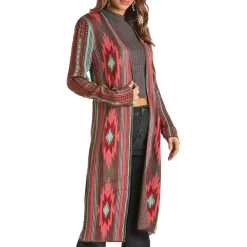 Rock & Roll Cowgirl Women's Aztec Duster -Western Fashion Ladies img16249 rock roll cowgirl women s aztec duster