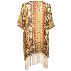 Hooey Brands Women's Long Kimono With Fringe -Western Fashion Ladies img17451 hooey brands women s long kimono with fringe