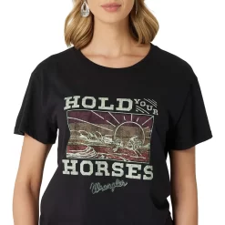 Wrangler Women's Hold Your Horses Boyfriend T-Shirt 6 Wrangler Women's Hold Your Horses Boyfriend T-Shirt -Western Fashion Ladies img18957 wrangler women s hold your horses boyfriend t shirt