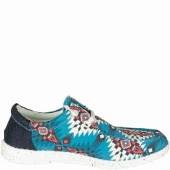 Roper Women's Aztec Canvas Slip-On Shoes -Western Fashion Ladies img20678 roper women s aztec canvas slip on shoes