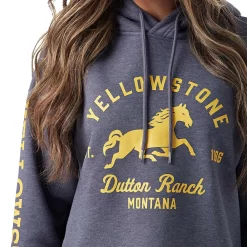 Wrangler X Yellowstone Women's Dutton Ranch Cropped Hoodie 7 Wrangler X Yellowstone Women's Dutton Ranch Cropped Hoodie -Western Fashion Ladies img24261 wrangler x yellowstone women s dutton ranch cropped hoodie