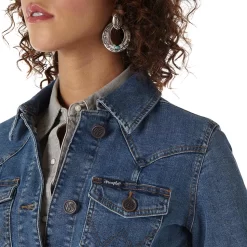 Wrangler Women's Classic Fit Jean Jacket -Western Fashion Ladies img28430 wrangler women s classic fit jean jacket