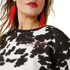 Ariat Women's Real Hide Crew Sweatshirt -Western Fashion Ladies img28706 ariat women s real hide crew sweatshirt