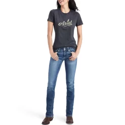 Ariat Women's Wheat Script Graphic T-Shirt -Western Fashion Ladies img30431 ariat women s wheat script graphic t shirt