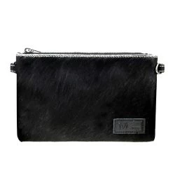Montana West Women's Hair-On Hide Crossbody Clutch
