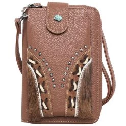 Trinity Ranch Hair-On Cowhide Phone Wallet/Crossbody