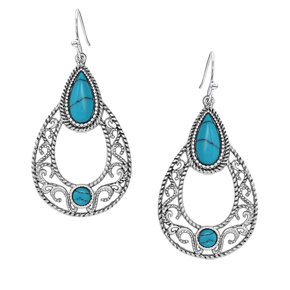 Montana Silversmiths New Stone Teardrop Earrings 1 Montana Silversmiths New Stone Teardrop Earrings