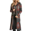 Rock & Roll Cowgirl Women's Aztec Knit Duster Cardigan