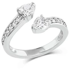 Montana Silversmiths Spooning Hearts Ring