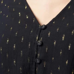 Wrangler Women's Retro Tie Front Poet Sleeve Cropped Blouse -Western Fashion Ladies img42427 wrangler women s retro tie front poet sleeve cropped blouse