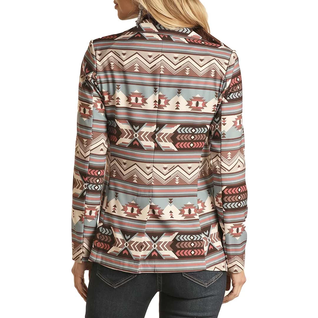 Rock & Roll Cowgirl Women's Aztec Blazer 2 Rock & Roll Cowgirl Women's Aztec Blazer - Image 2