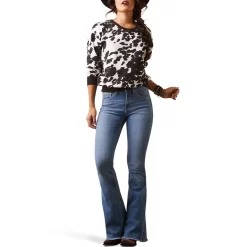 Ariat Women's Real Hide Crew Sweatshirt -Western Fashion Ladies img43727 ariat women s real hide crew sweatshirt