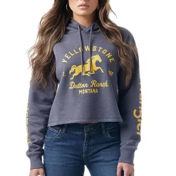 Wrangler X Yellowstone Women's Dutton Ranch Cropped Hoodie