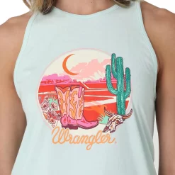 Wrangler Women's High Neck Tank Top 6 Wrangler Women's High Neck Tank Top -Western Fashion Ladies img44183 wrangler women s high neck tank top