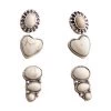Wyo-Horse Small Traditional Stud Earrings - Set Of 3