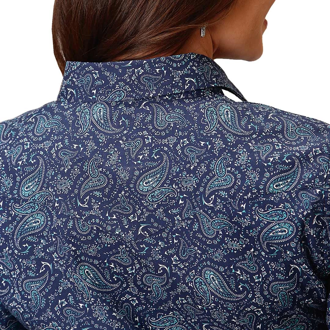 Roper Women's Paisley Print Snap Shirt 2 Roper Women's Paisley Print Snap Shirt - Image 2