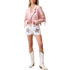 Saints & Hearts Women's Fringe Suede Cropped Jacket 15 Saints & Hearts Women's Fringe Suede Cropped Jacket -Western Fashion Ladies img48649 saints hearts women s fringe suede cropped jacket