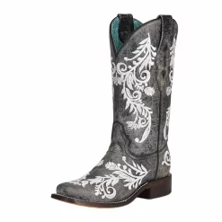 Corral Women's Glow In The Dark Square Toe Cowgirl Boots