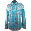 Cowgirl Hardware Women's Ombre Plaid Snap Shirt