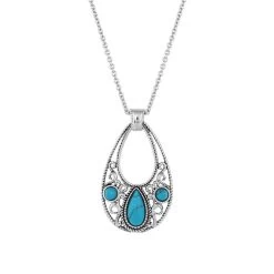 Montana Silversmiths New Stone Teardrop Necklace
