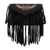 Wrangler Fringe With Embroidery Crossbody Purse