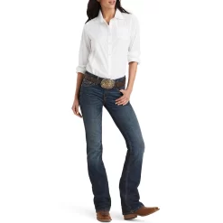 Ariat Women's R.E.A.L. Mid Rise Amora Bootcut Jeans -Western Fashion Ladies img53161 ariat women s r e a l mid rise amora bootcut jeans
