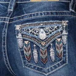 Miss Me Women's Tribal Dreams Bootcut Jeans -Western Fashion Ladies img55111 miss me women s tribal dreams bootcut jeans
