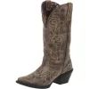 Laredo Women's Vanessa Wide Calf Leather Cowgirl Boots