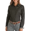 Rough Stock Women's Tone On Tone Diamond Snap Shirt