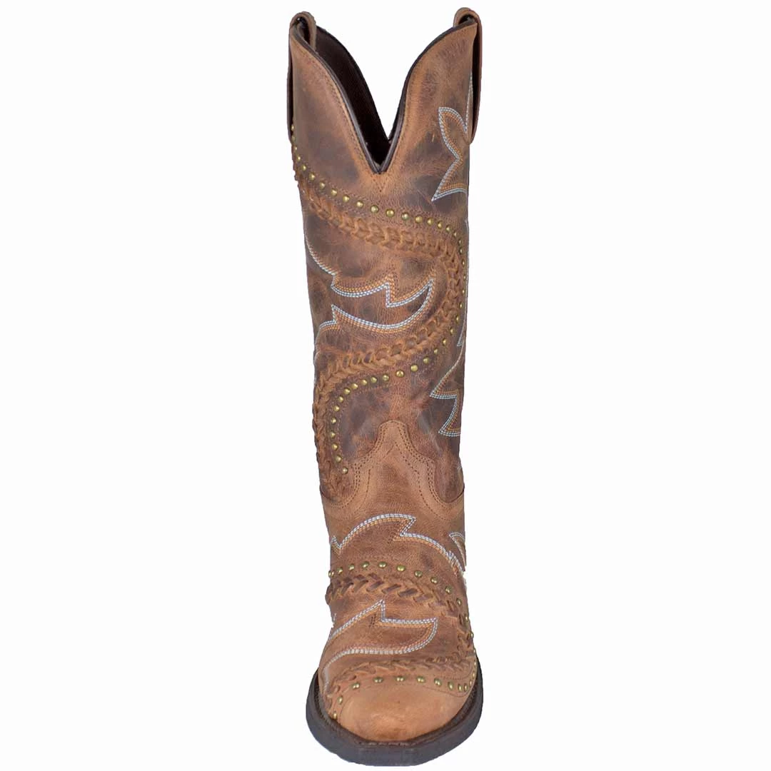 Laredo Women's Sidewind Leather Cowgirl Boots 4 Laredo Women's Sidewind Leather Cowgirl Boots - Image 4