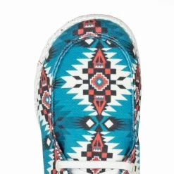 Roper Women's Aztec Canvas Slip-On Shoes -Western Fashion Ladies img66862 roper women s aztec canvas slip on shoes