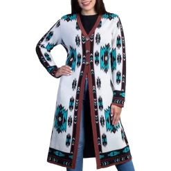 Time Of The West Women's Aztec Duster Cardigan -Western Fashion Ladies img67413 time of the west women s aztec duster cardigan