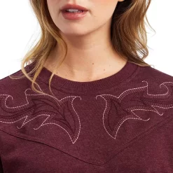Ariat Women's Stitched Crew Sweatshirt -Western Fashion Ladies img68935 ariat women s stitched crew sweatshirt