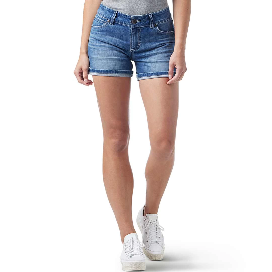 Wrangler Women's Retro Mid Rise Jean Shorts 3 Wrangler Women's Retro Mid Rise Jean Shorts - Image 3