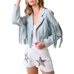 Saints & Hearts Women's Fringe Suede Cropped Jacket 16 Saints & Hearts Women's Fringe Suede Cropped Jacket -Western Fashion Ladies img72232 saints hearts women s fringe suede cropped jacket