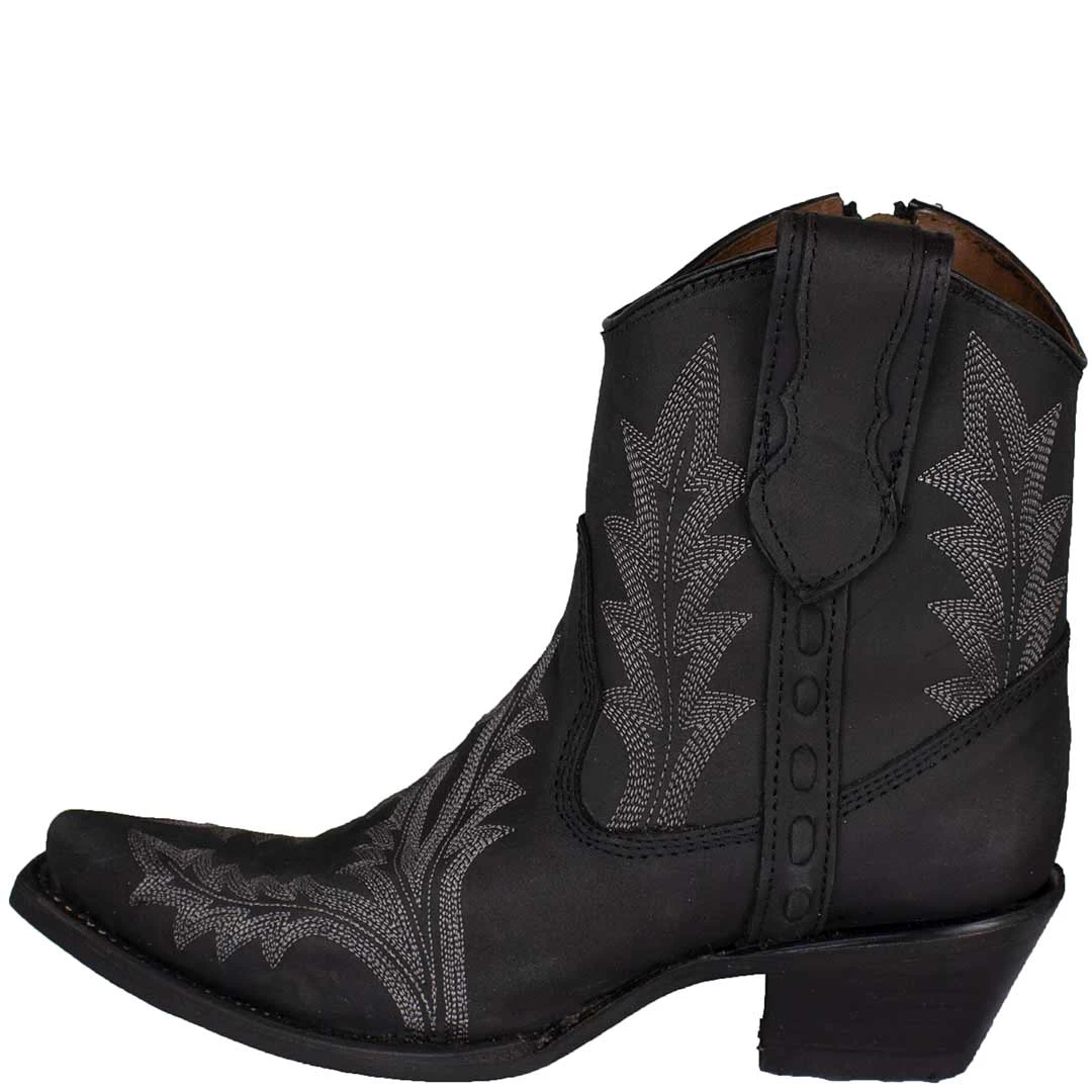 Circle G Women's Embroidered Ankle Cowgirl Boots 2 Circle G Women's Embroidered Ankle Cowgirl Boots - Image 2