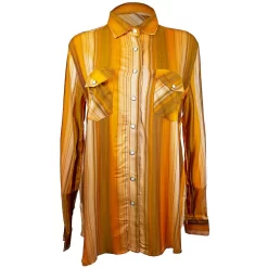 Cruel Denim Women's Vertical Stripe Snap Shirt