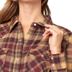 Wrangler Women's Flannel Plaid Snap Shirt -Western Fashion Ladies img74331 wrangler women s flannel plaid snap shirt