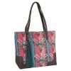 Catchfly Floral Steer Head Tote Bag