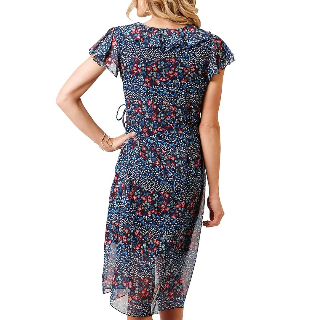 Roper Women's Floral Faux Wrap Dress 2 Roper Women's Floral Faux Wrap Dress - Image 2