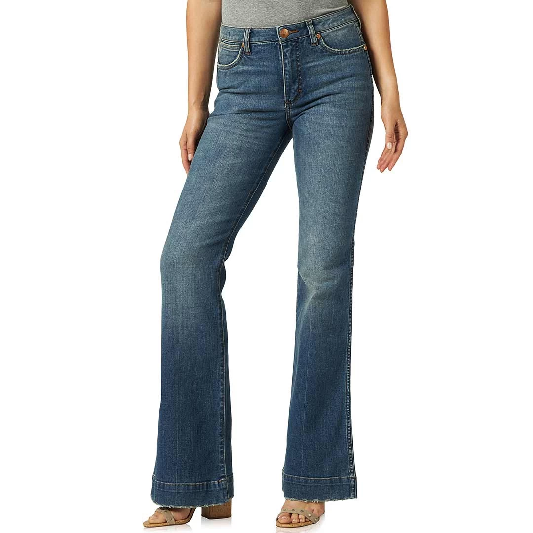 Wrangler Women's Retro High Rise Trouser Jeans 3 Wrangler Women's Retro High Rise Trouser Jeans - Image 3