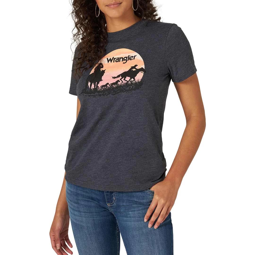 Wrangler Women's Retro Silhouette Graphic T-Shirt 1 Wrangler Women's Retro Silhouette Graphic T-Shirt