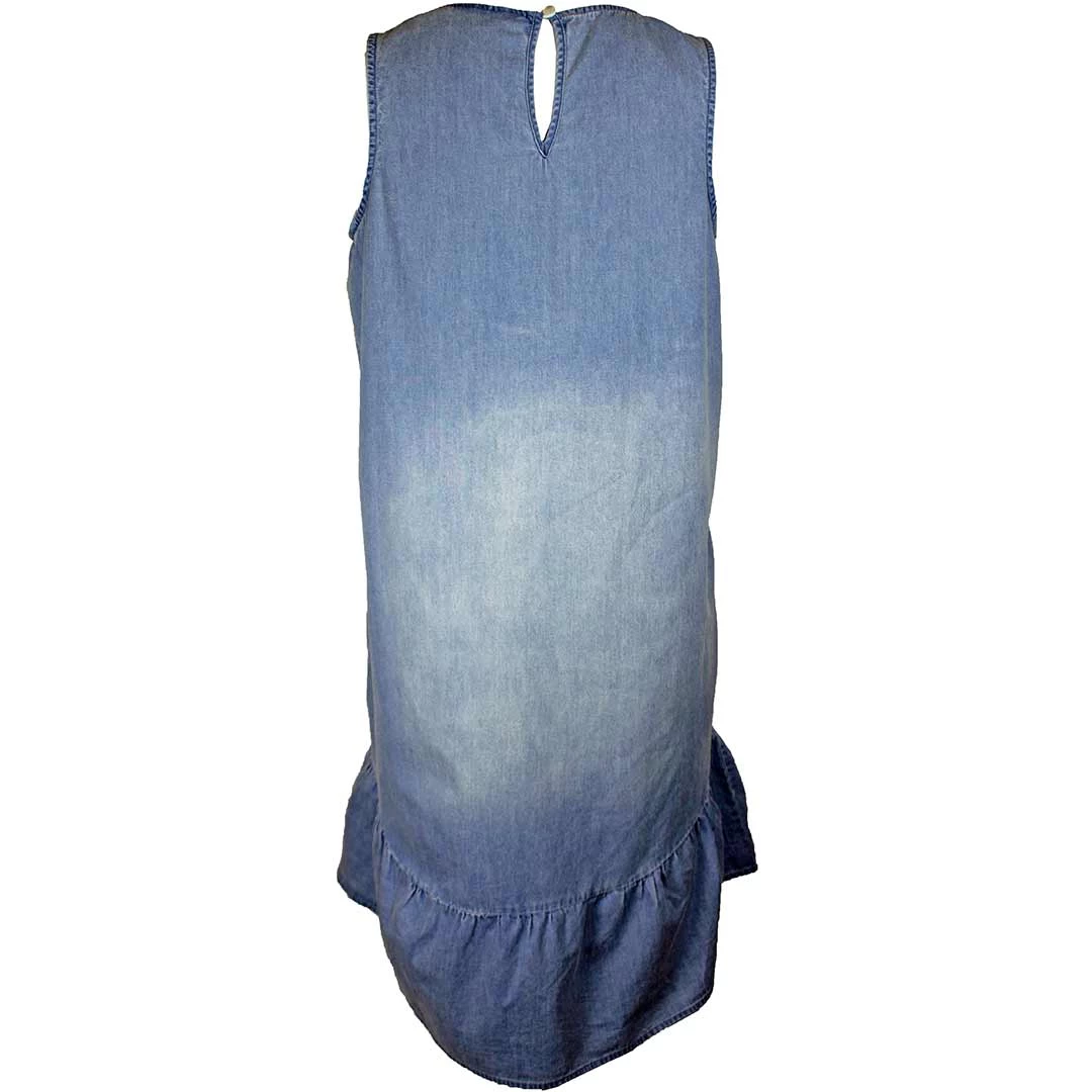 Panhandle Women's Embroidered Denim Tank Dress 2 Panhandle Women's Embroidered Denim Tank Dress - Image 2