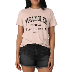 Wrangler Women's Retro Text Logo Graphic T-Shirt