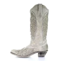 Corral Women's Angela Western Wedding Cowgirl Boots -Western Fashion Ladies img83356 corral angela cross wing western wedding cowgirl boot